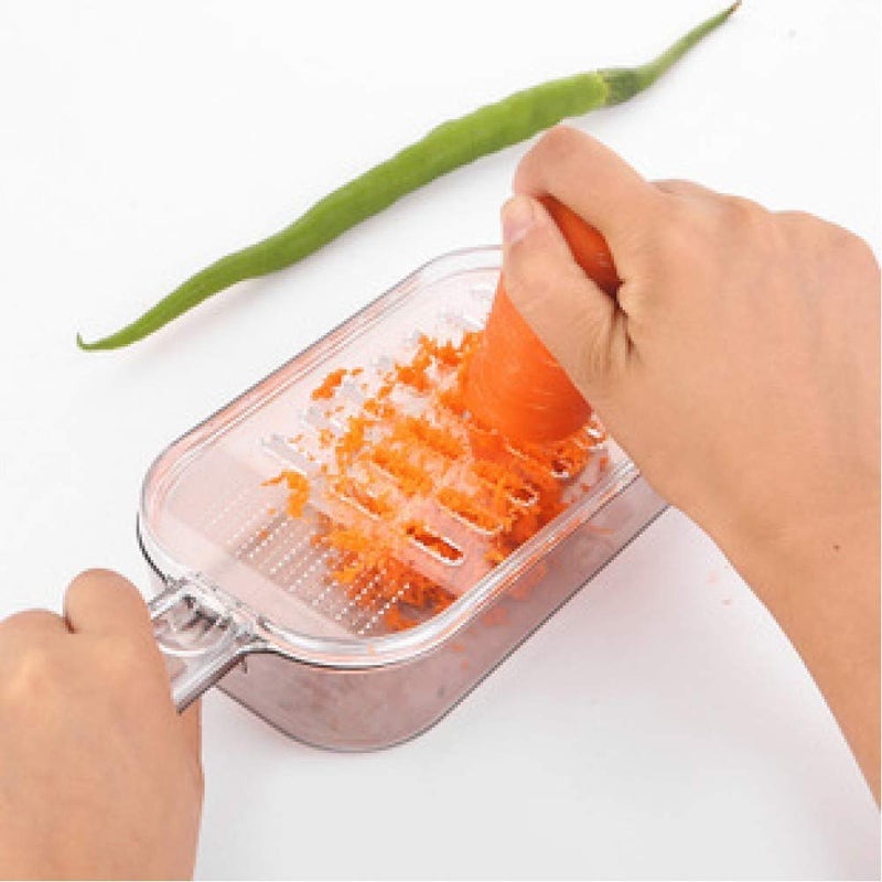 JapanBargain Japan Bargain, Japanese Plastic Zester Grater â€“ Multi-Purpose Fine Grater for Vegetables, Fruits, Cheese, Garlic, Ginger, Wasabi â€“ BPA-Free, Dishwasher Safe, Made in Japan (1, Large) - Image 3